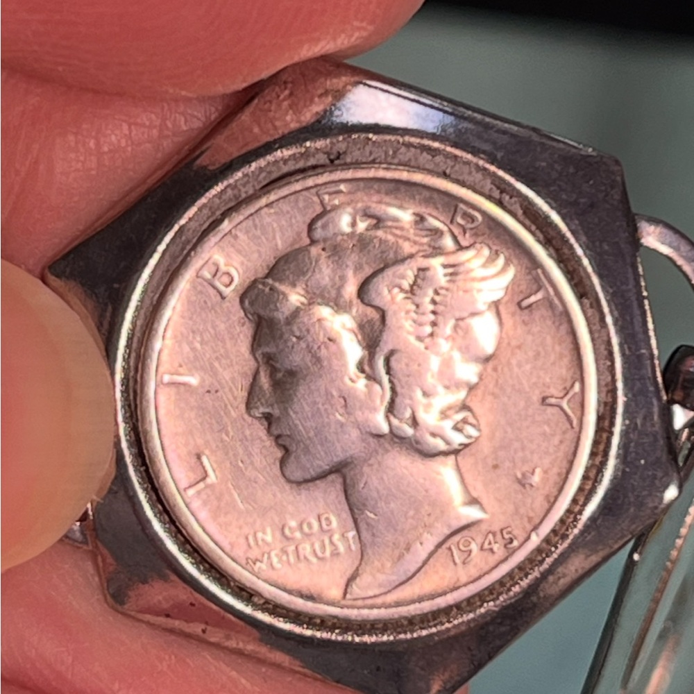 Vintage Liberty Head Mercury Dime Silver CoinLink Vintage Coin Bracelet - Picture 8 of 13